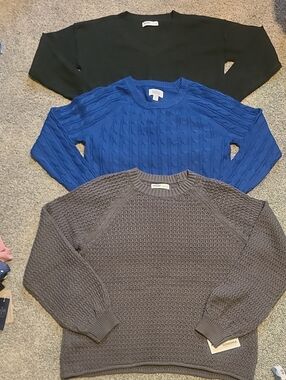 Sonoma/Croft And Barrow Crewneck Sweaters Set